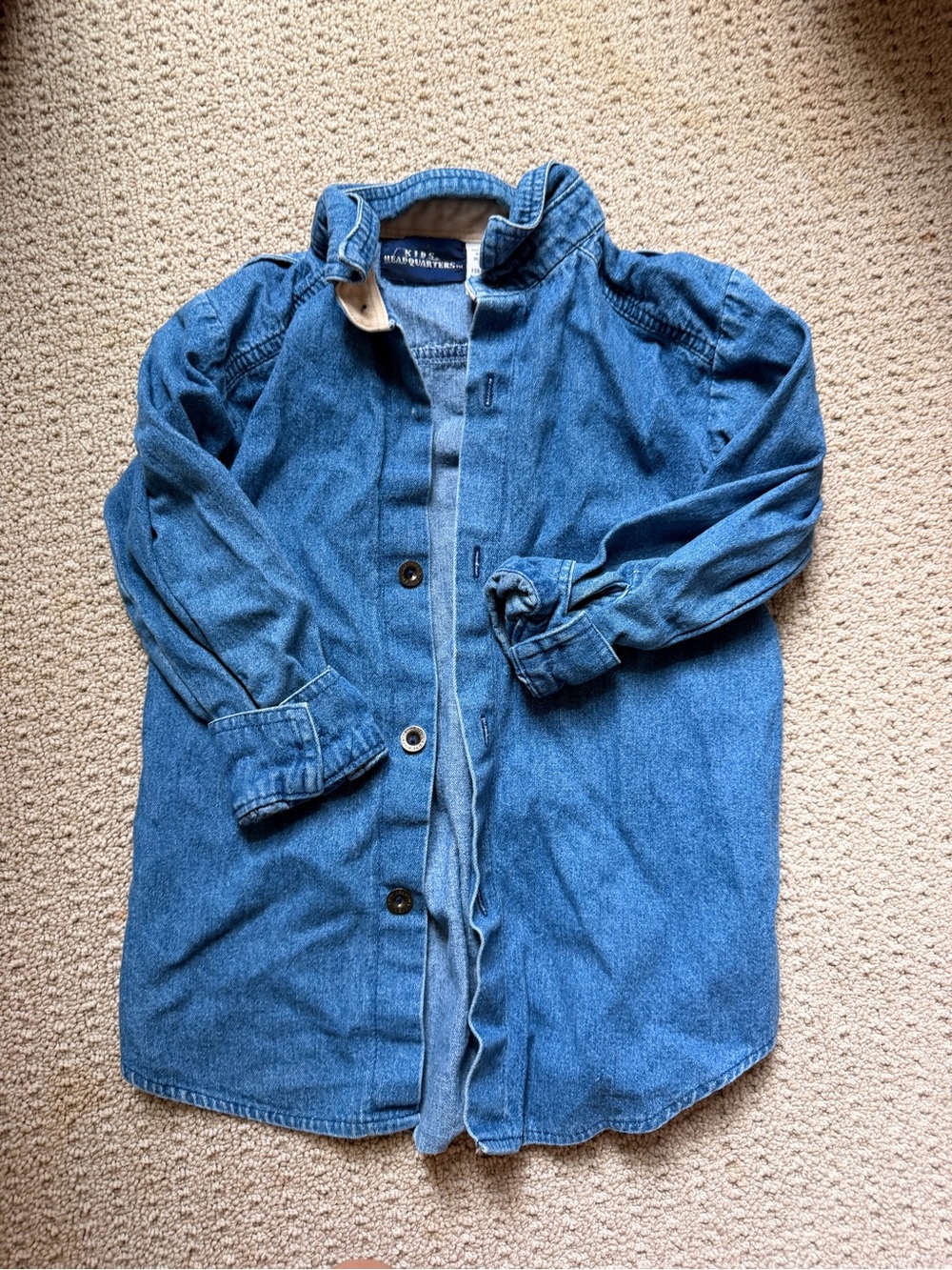 Kids Blue Denim Jacket - vintage